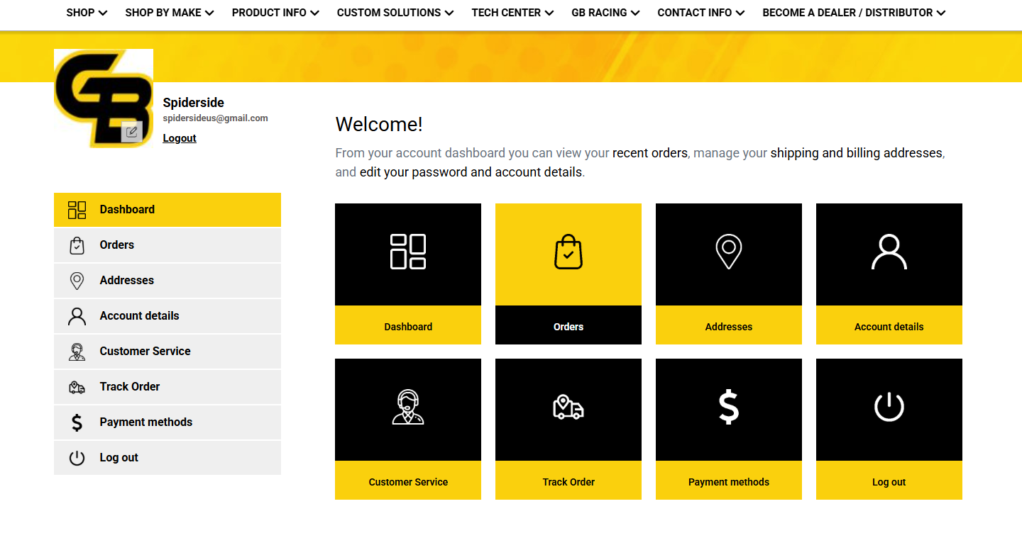 Dealer Portal - GBrakes
