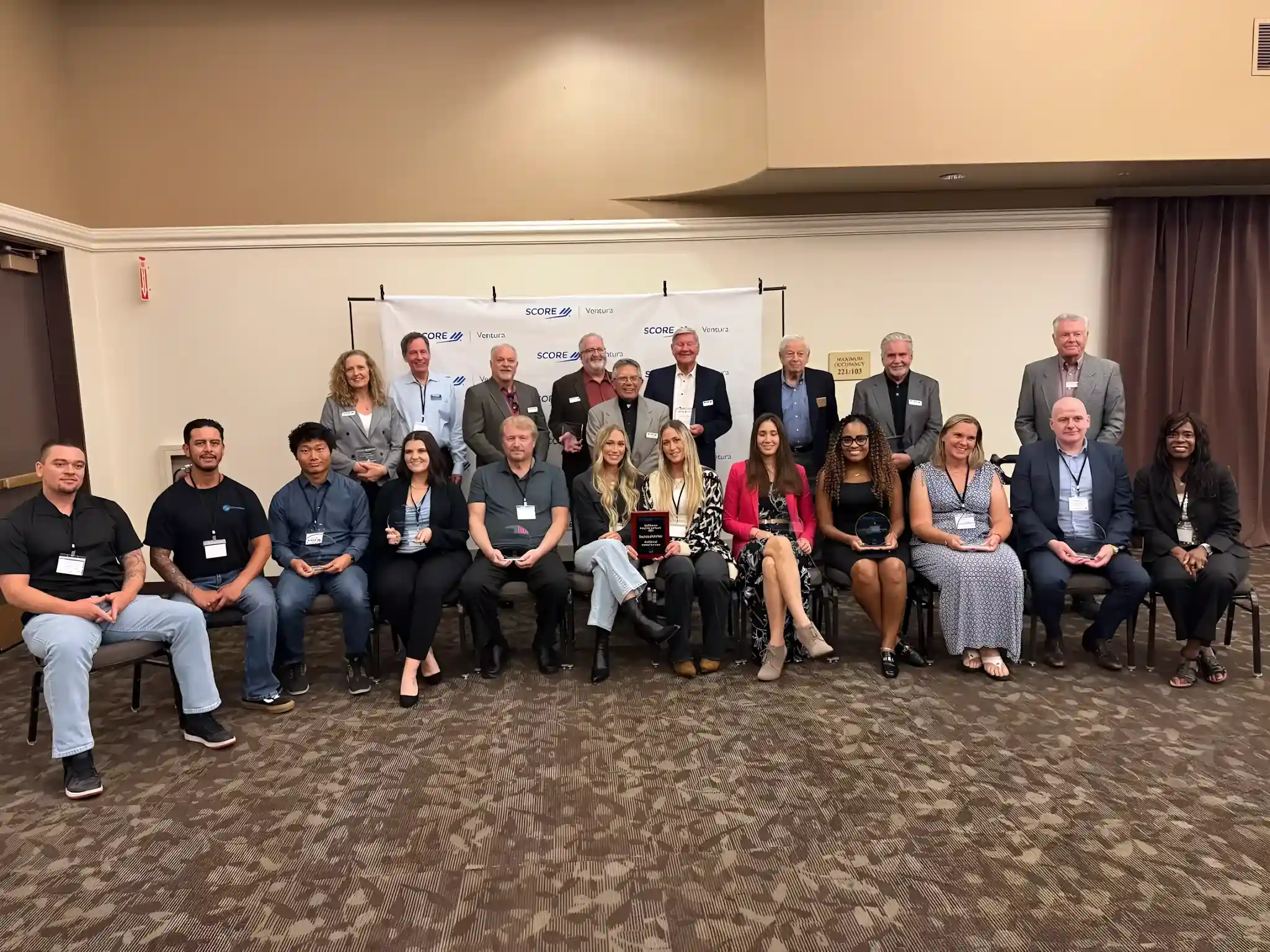 SCORE Ventura County mentors gathered at a chapter event